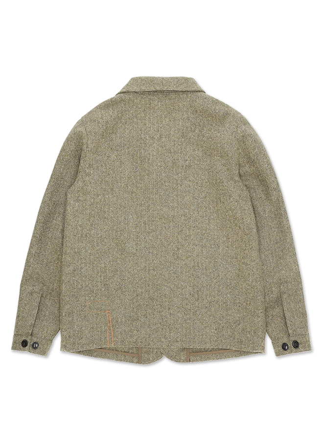 Scotland Giacca In Herringbone Di Lana