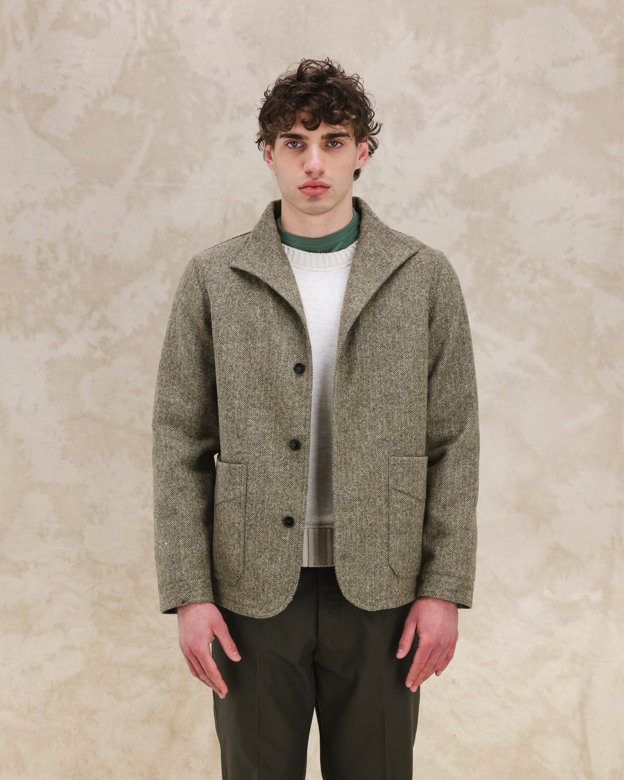 Scotland  Herringbone Wool Jacket