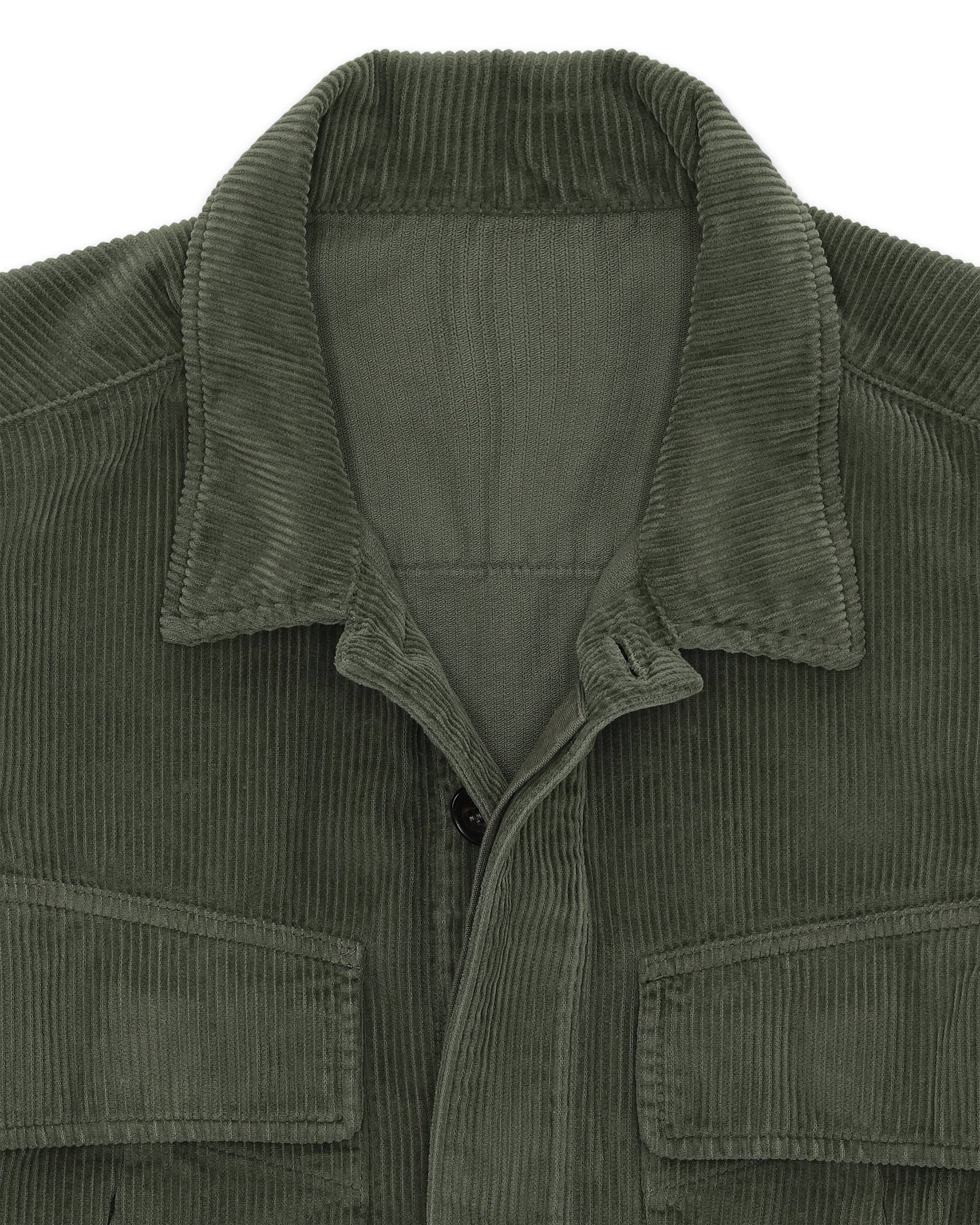 Short Overshirt In Velluto A Coste