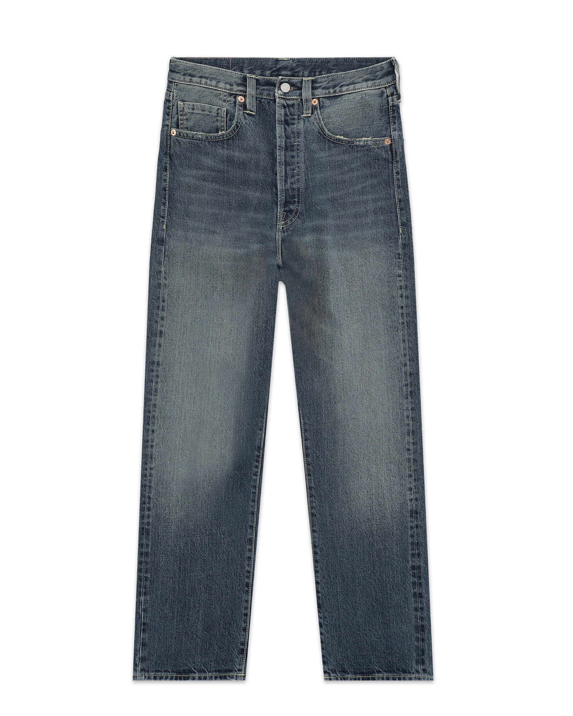 Unclejohn Japan Denim Cimosato 5 Tasche a Vita Alta Custom Wash