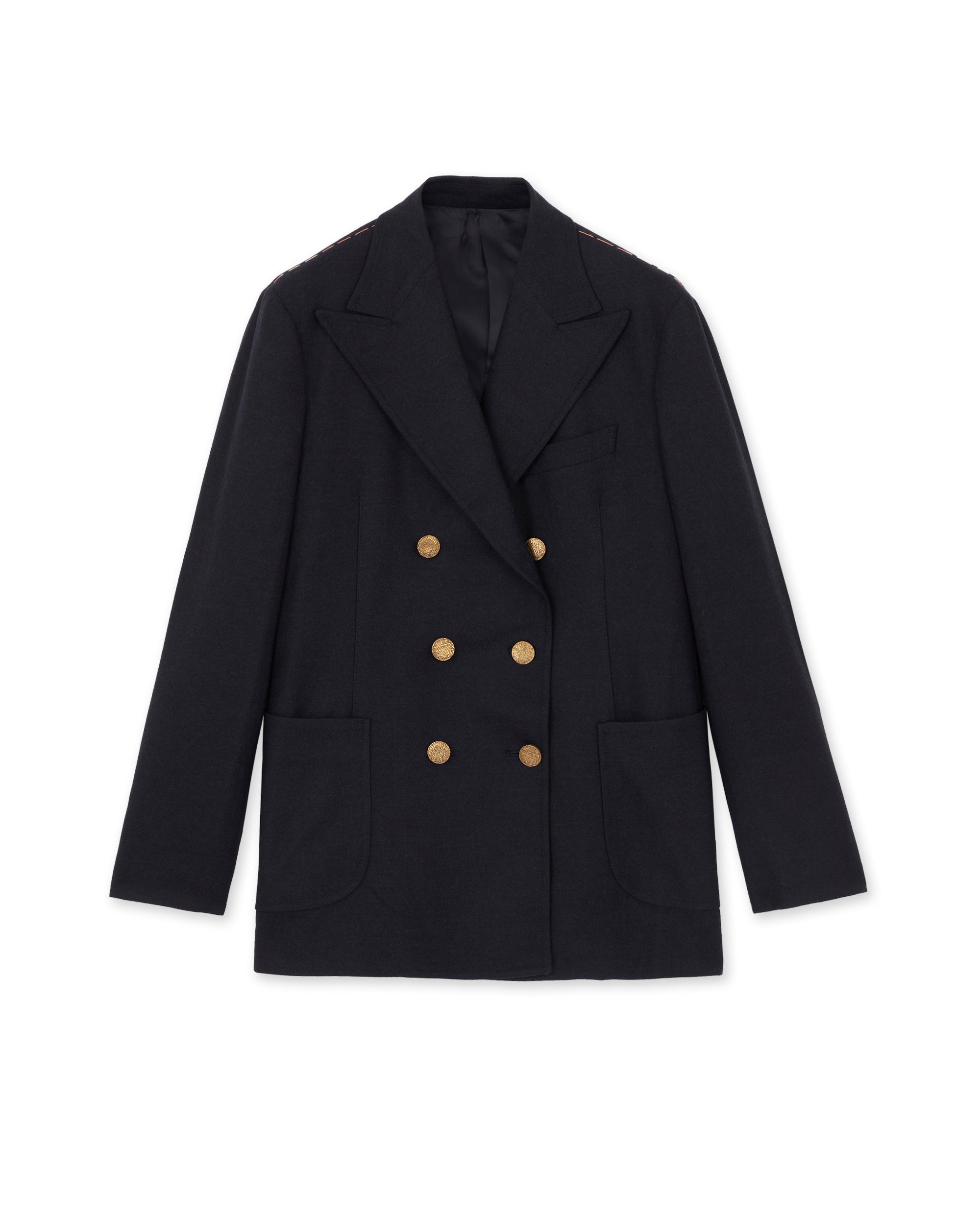 Bobbie Jacket Classic Double-breasted Fresco Wool