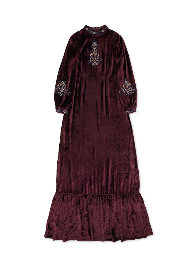 Georgine Maxi Suit Corduroy Embroidery