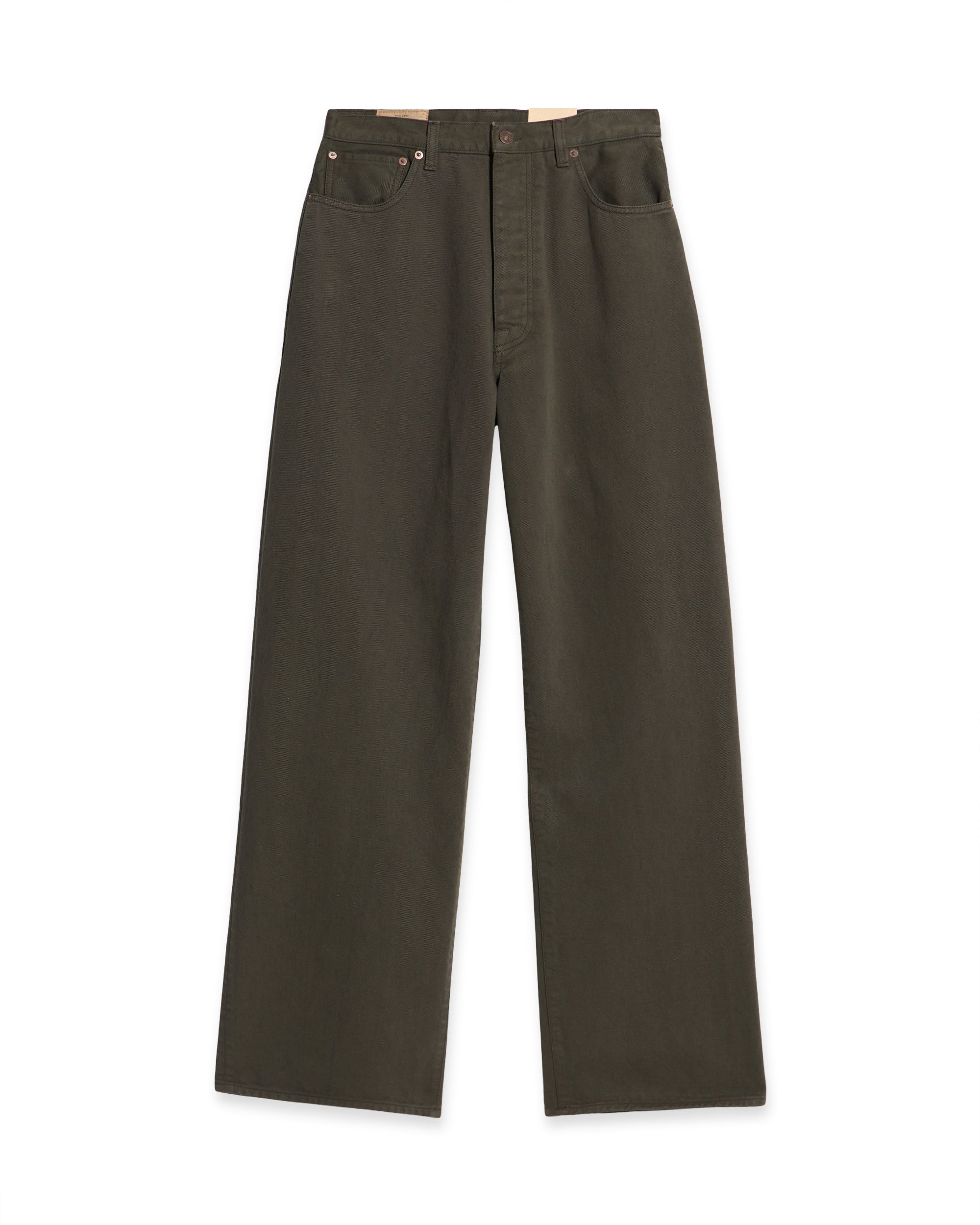 Jaron Trousers Wide-leg Bull Cotton