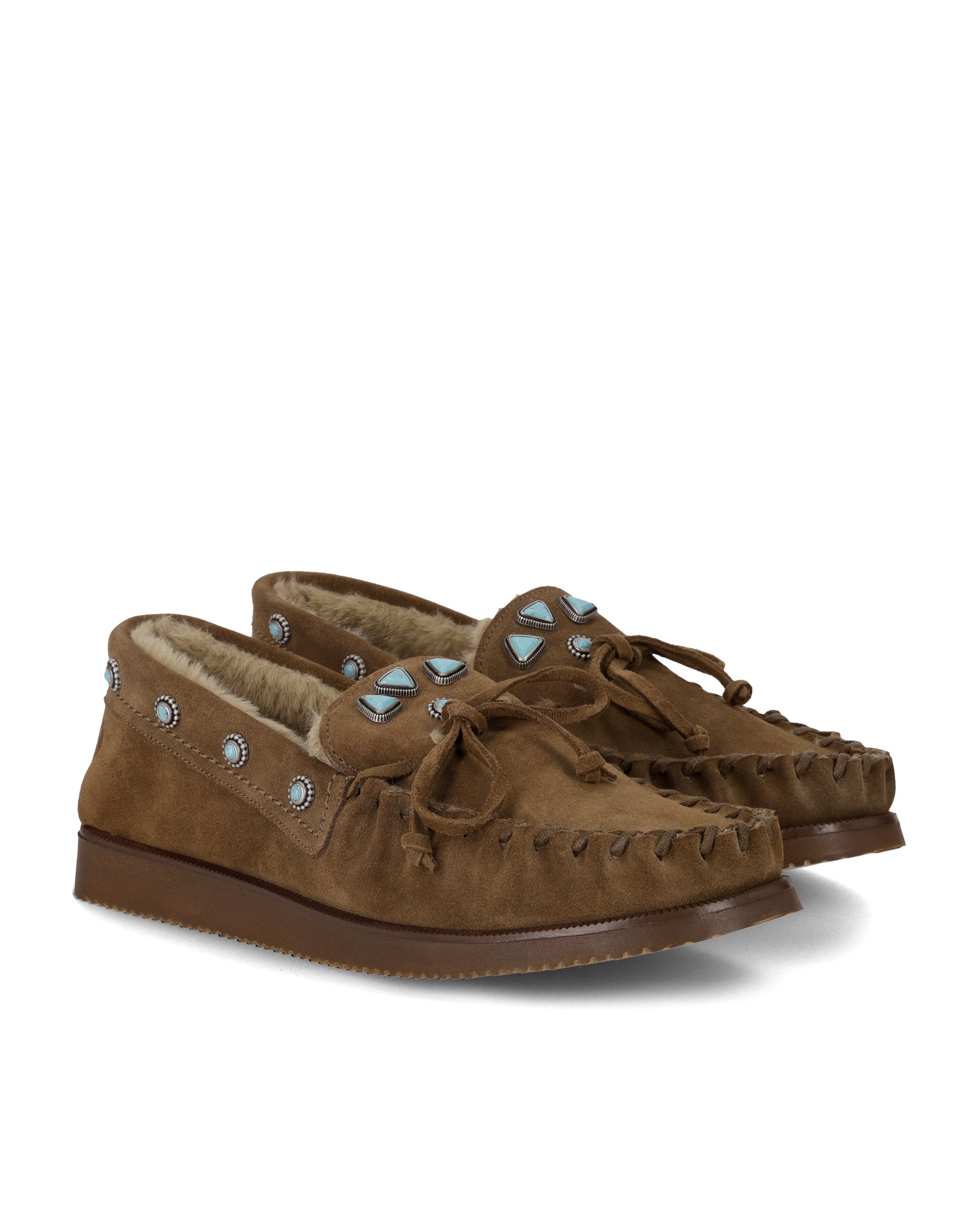Lakota  Navajo Suede Leather Loafers