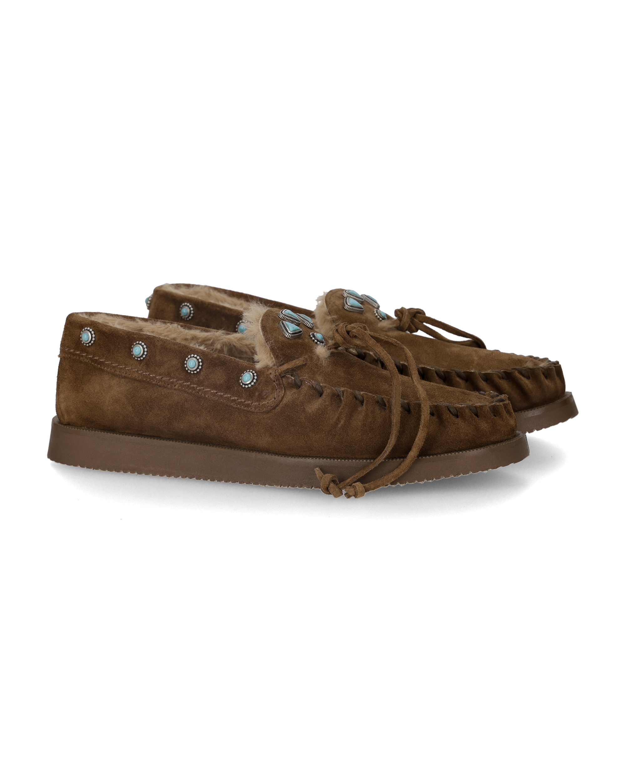 Lakota Mocassini Navajo In Pelle Scamosciata