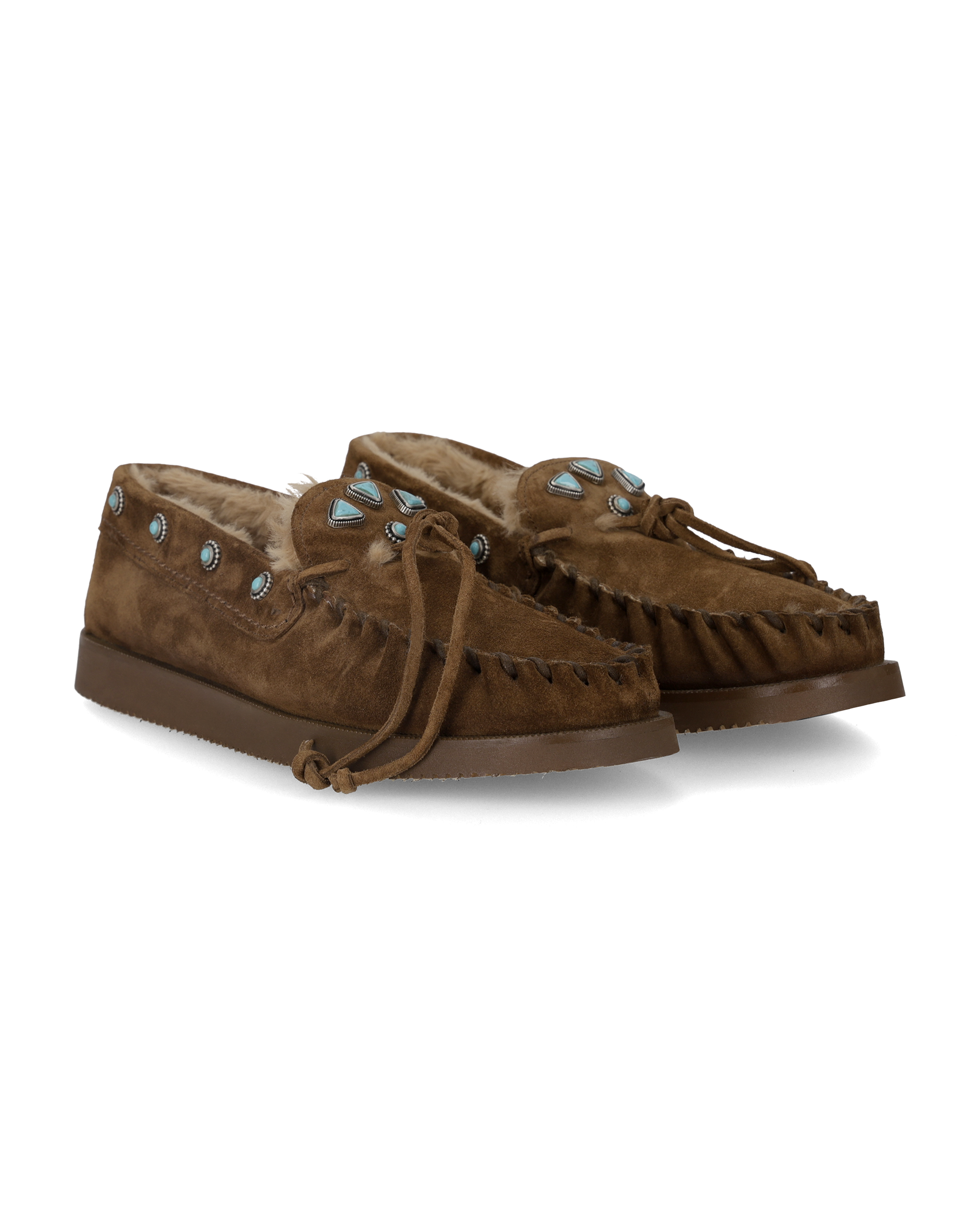 Lakota Mocassini Navajo In Pelle Scamosciata