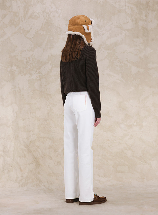 Leona High Neck Wool and Cashmere Sweater