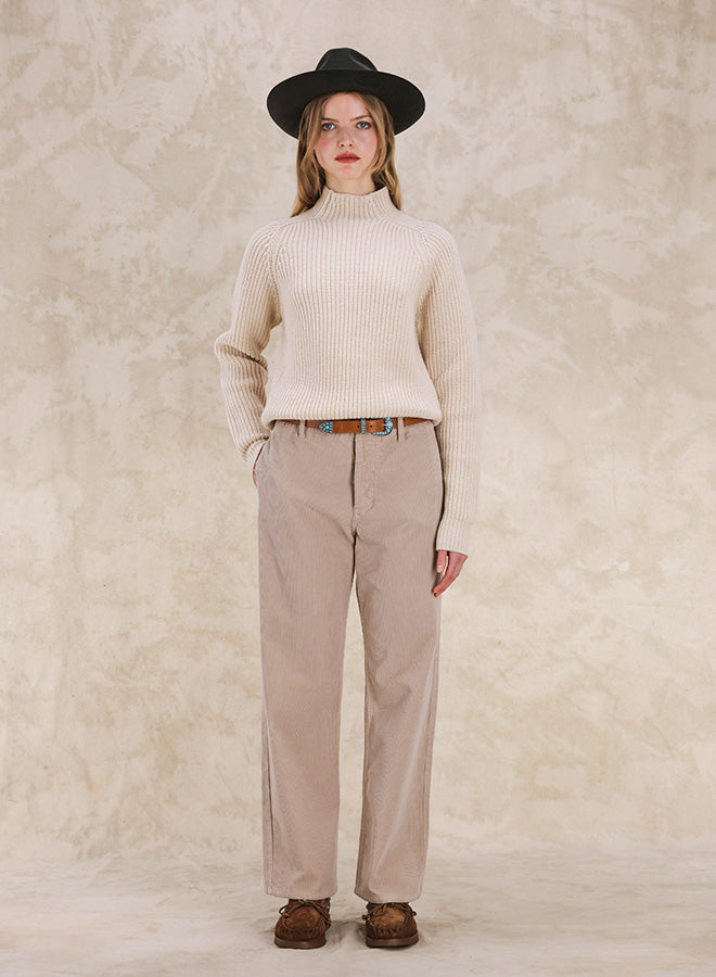 Leona High Neck Wool and Cashmere Sweater