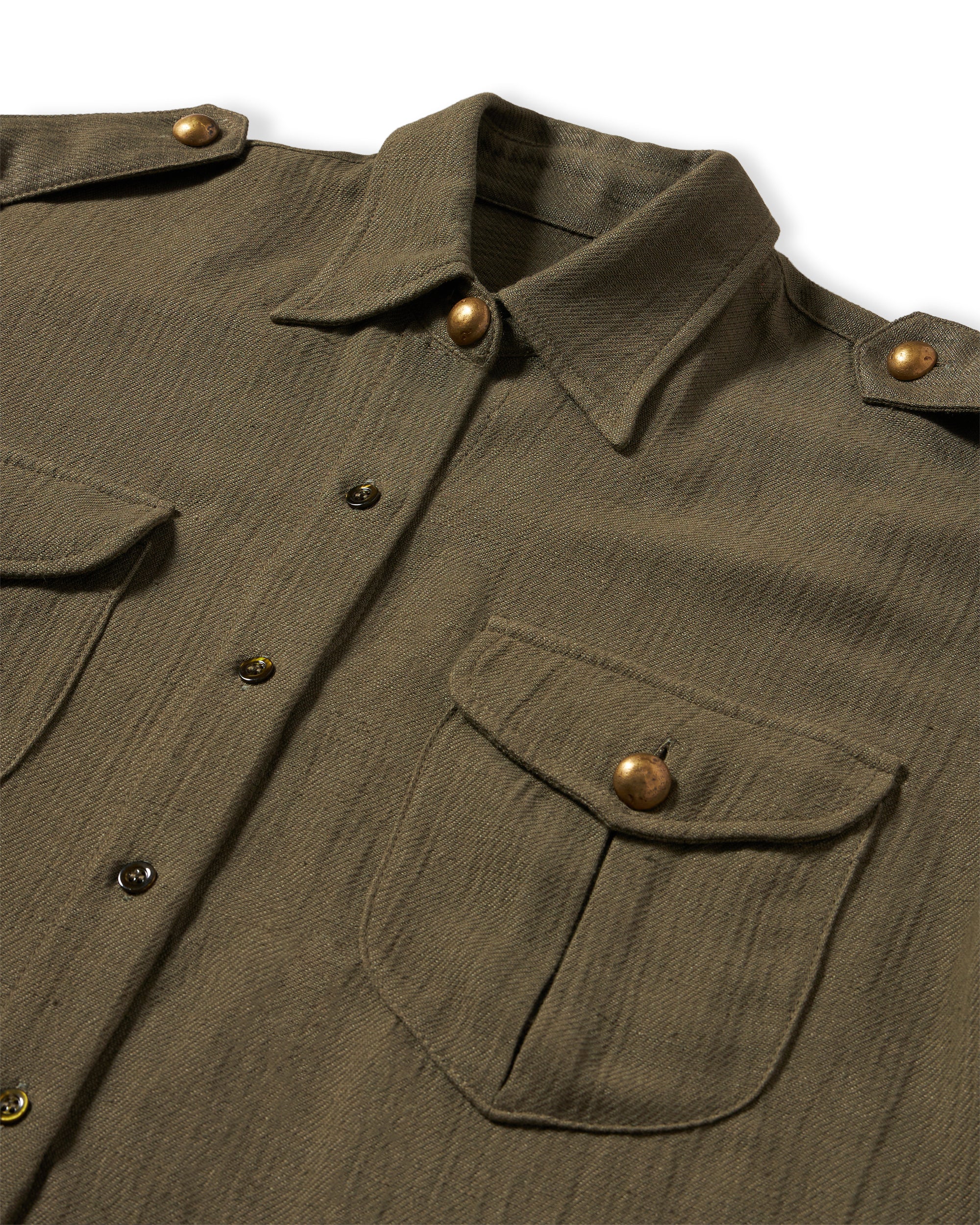 Luke Shirt Sahariana Linen E Viscosa