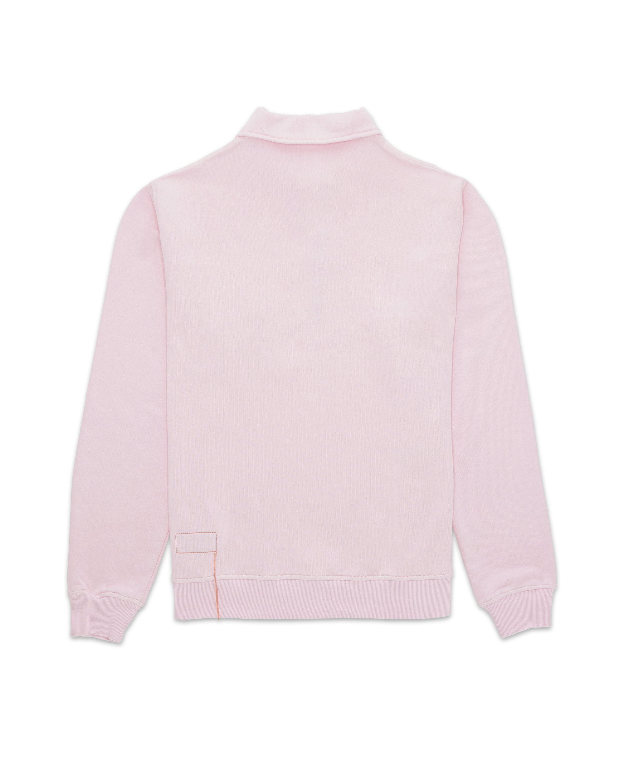 Yalep Brushed Jersey Quarter Zip Collared Sweatshirt