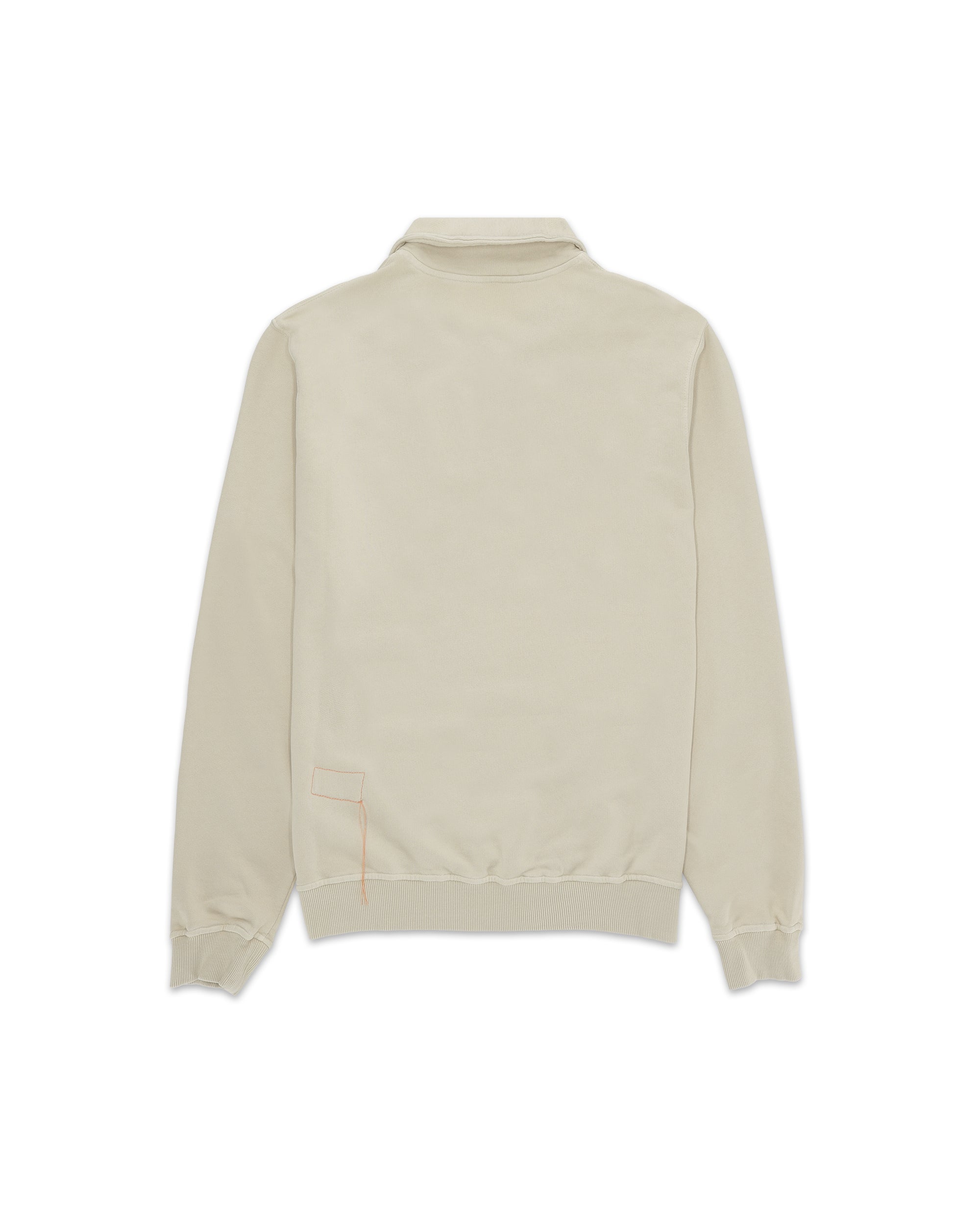 Yalep Brushed Jersey Quarter Zip Collared Sweatshirt