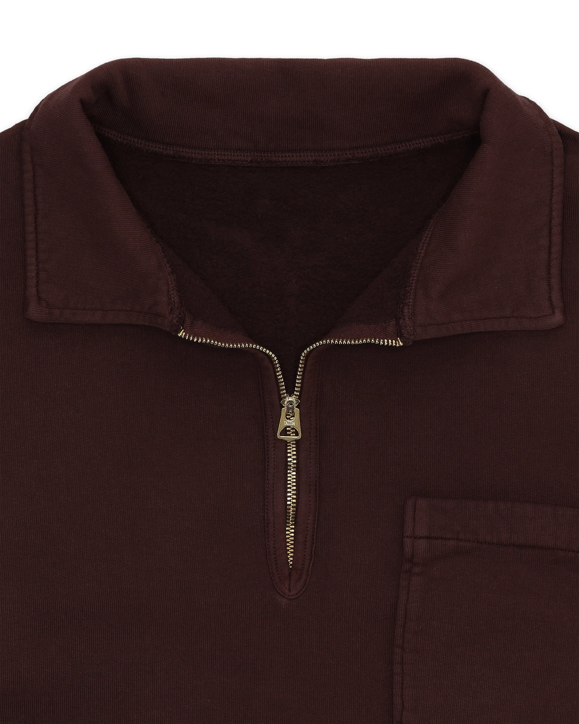 Yale Fleece Jersey Quarter Zip Collared Sweatshirt