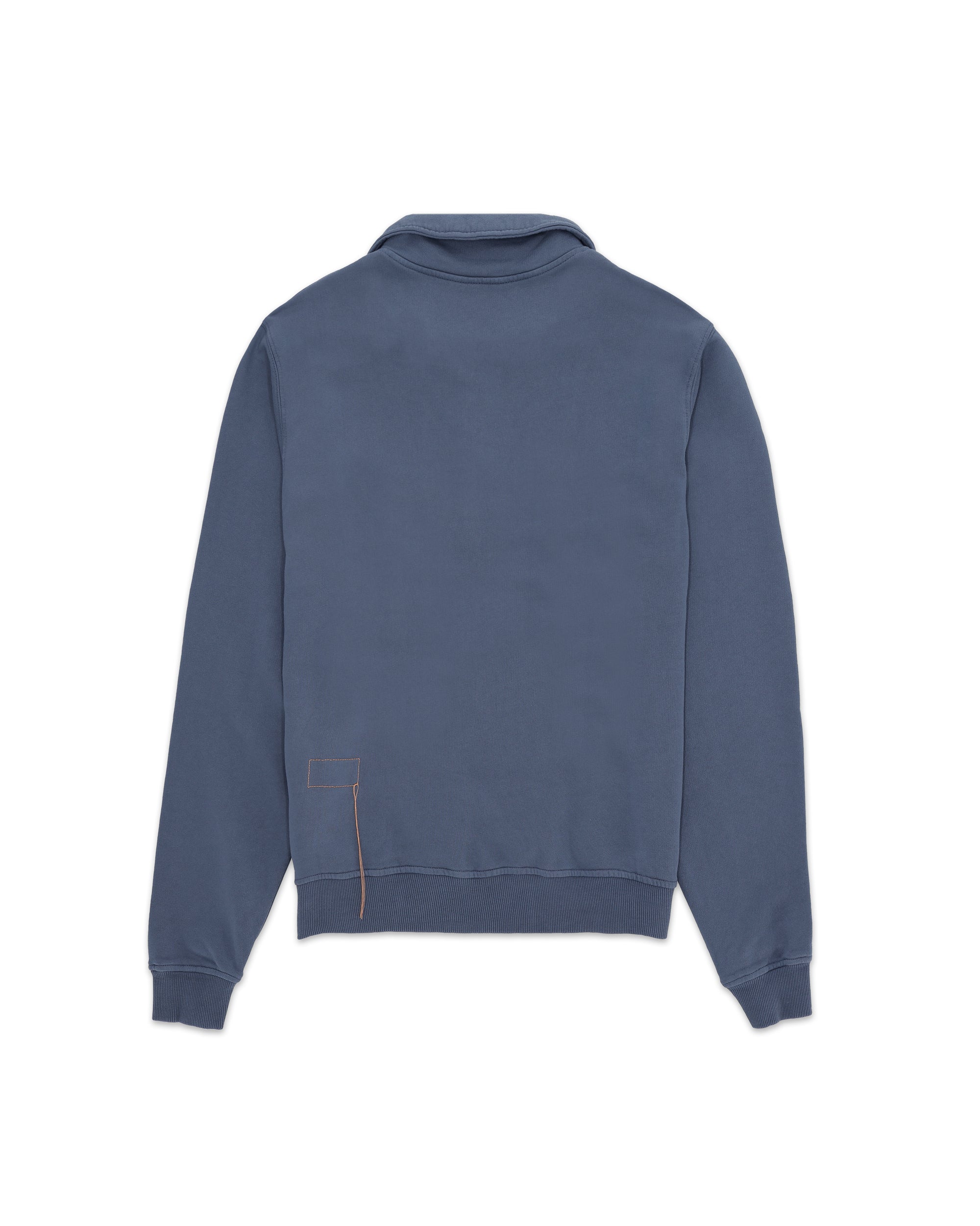 Yalepcoach Brushed Jersey Quarter Zip Collared Printed Sweatshirt