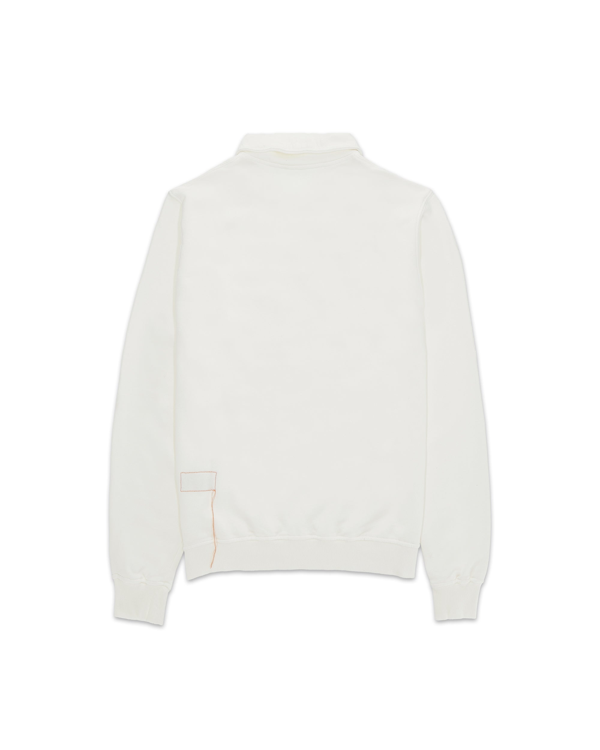 Yalepcoach Brushed Jersey Quarter Zip Collared Printed Sweatshirt
