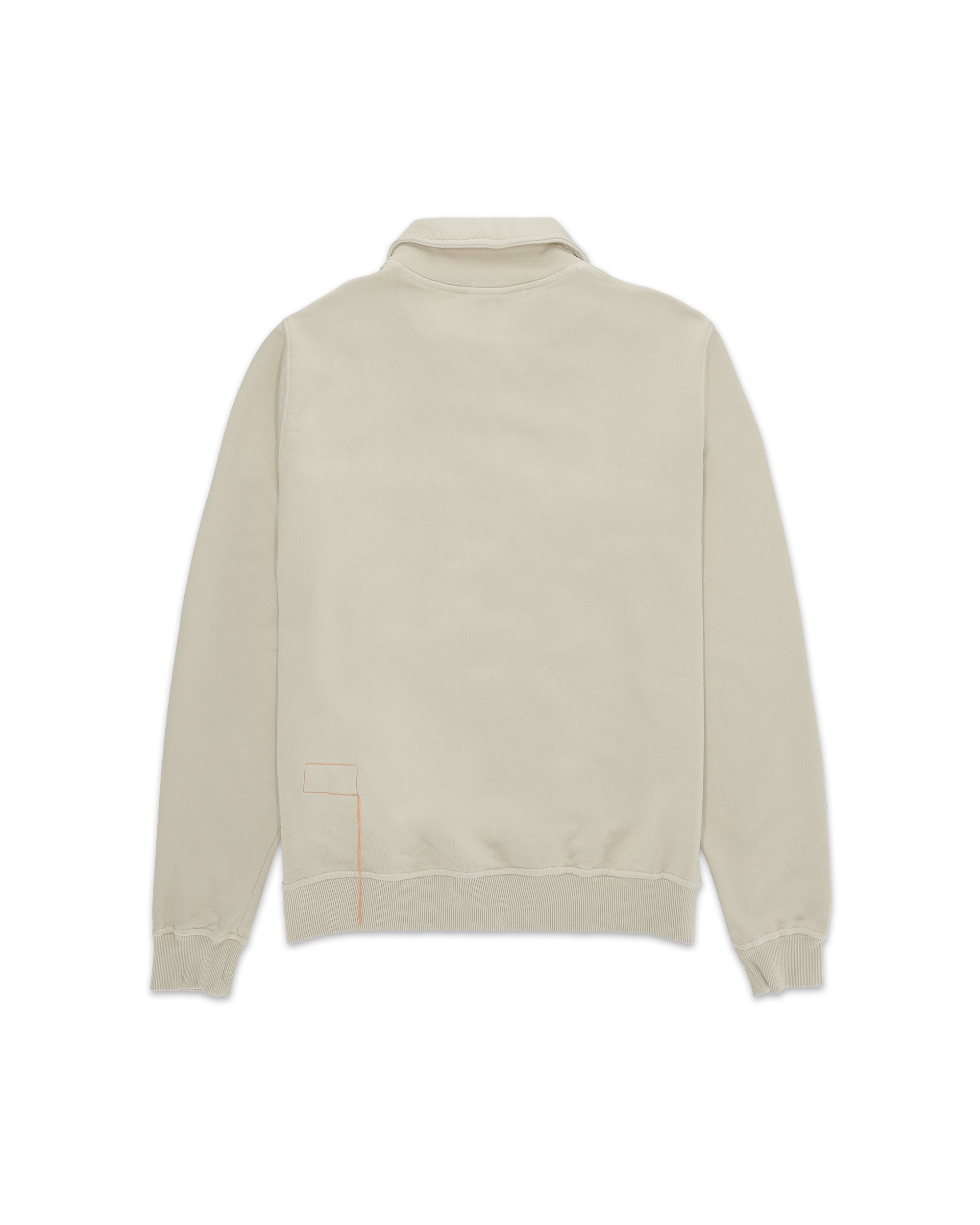 Yalepcoach Brushed Jersey Quarter Zip Collared Printed Sweatshirt
