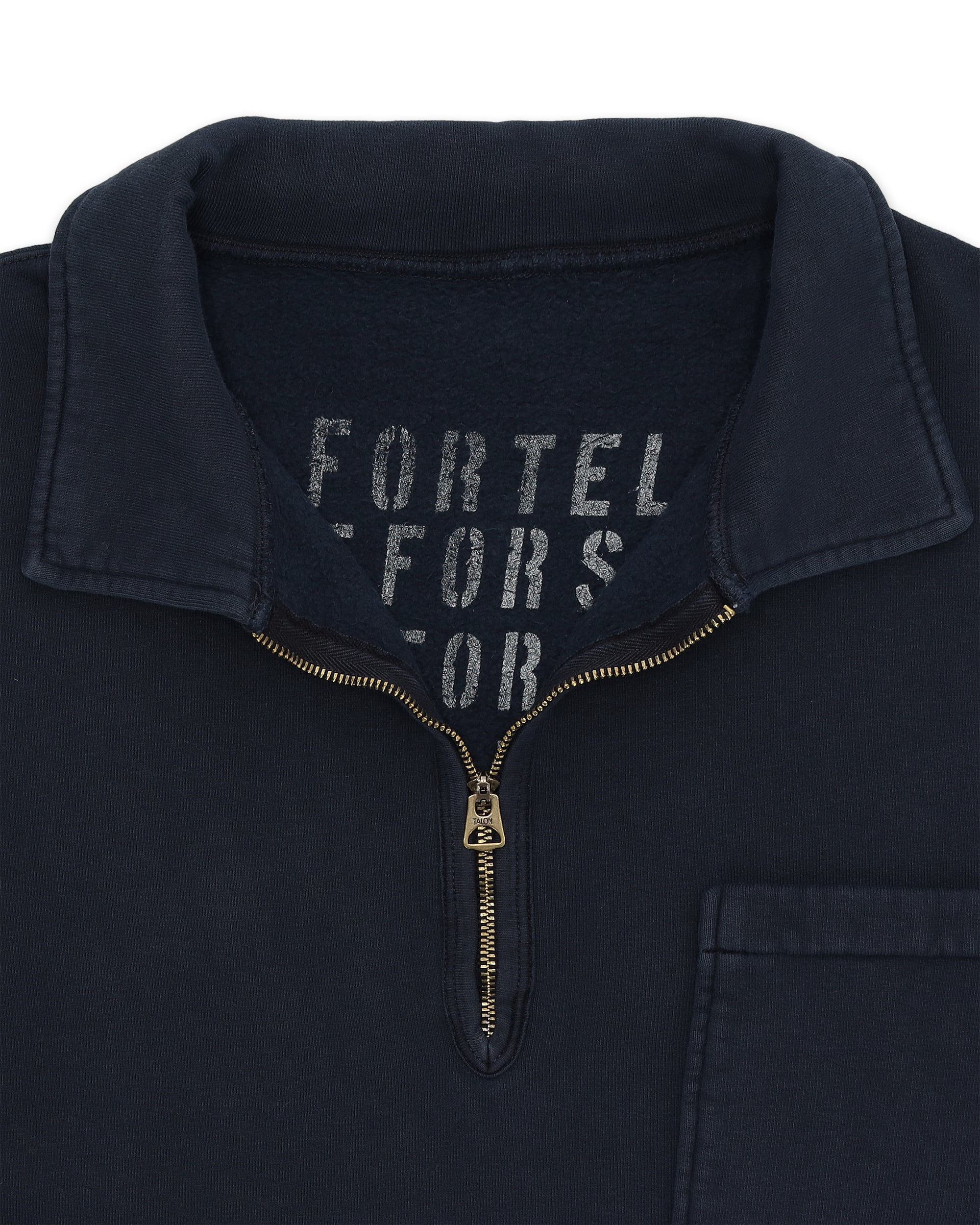 Yalepm Polo Fleece Jersey Quarter Zip Collared Sweatshirt
