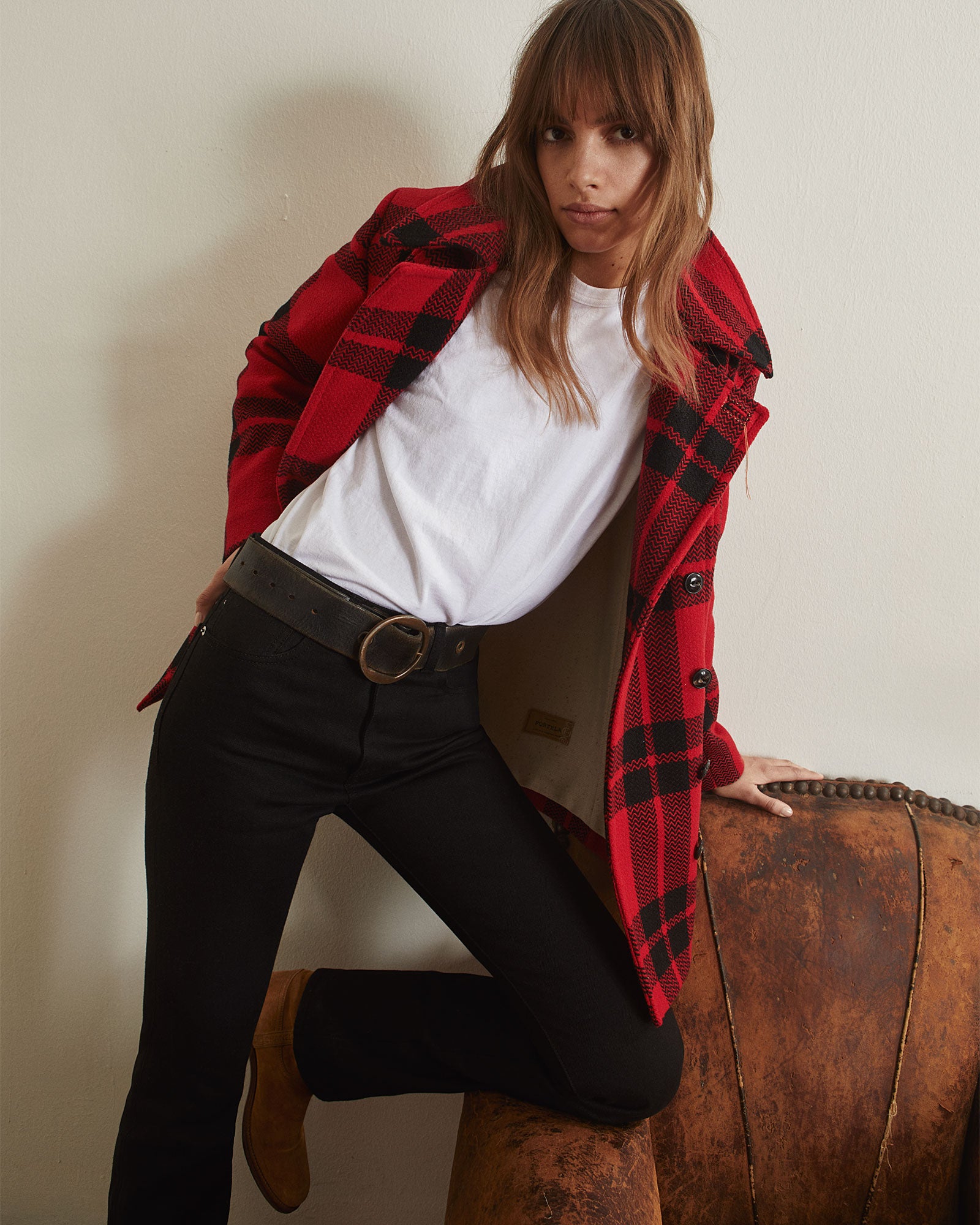 Francoise Coat Double-breasted
