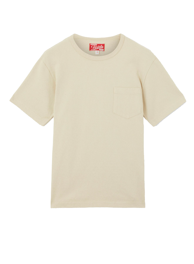 Tubejp T-shirt With Chest Pocket Cotton